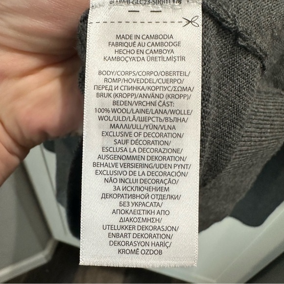 Polo Ralph Lauren Men’s XL Washable Merino Wool Charcoal Gray Turtleneck sweater - Picture 6 of 7